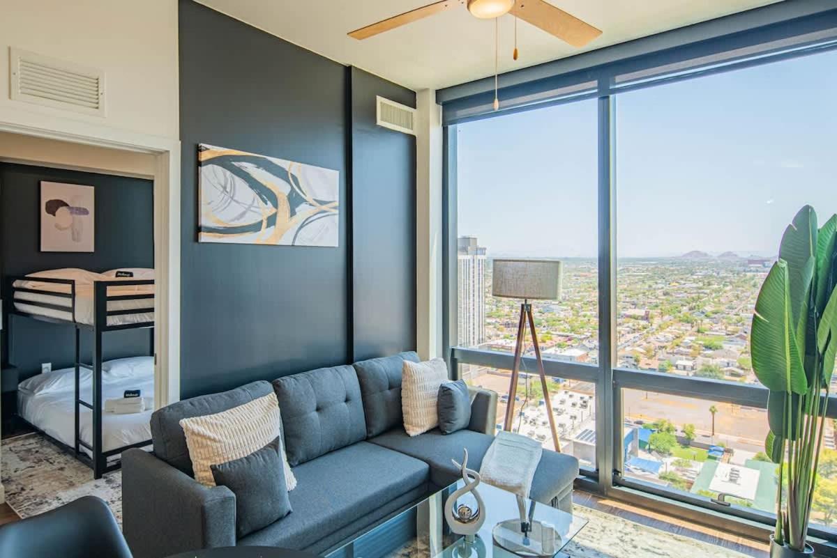 Detailed 2Bd, Highrise Dt, Pool, Gym, Parking, Sleeps 8 Lägenhet Phoenix Exteriör bild