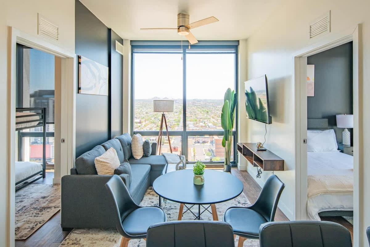 Detailed 2Bd, Highrise Dt, Pool, Gym, Parking, Sleeps 8 Lägenhet Phoenix Exteriör bild